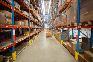 Boxes warehouse shelving Gorey