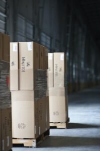 Pallets of Stacked Boxes